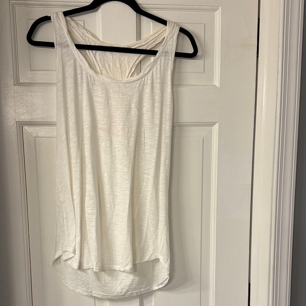 Victoria's Secret White Scoop Neck Tank